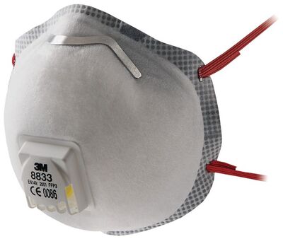 ماسک تنفسی تاشو 3M مدل 9010 کربن اکتیو 